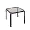 Living Accents Roscoe Black Square Glass Slat Top Side Table TGS16DK - alternate 1